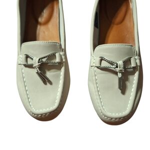 Women's White Loafers *